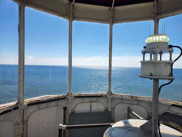 view from top of lighthouse
